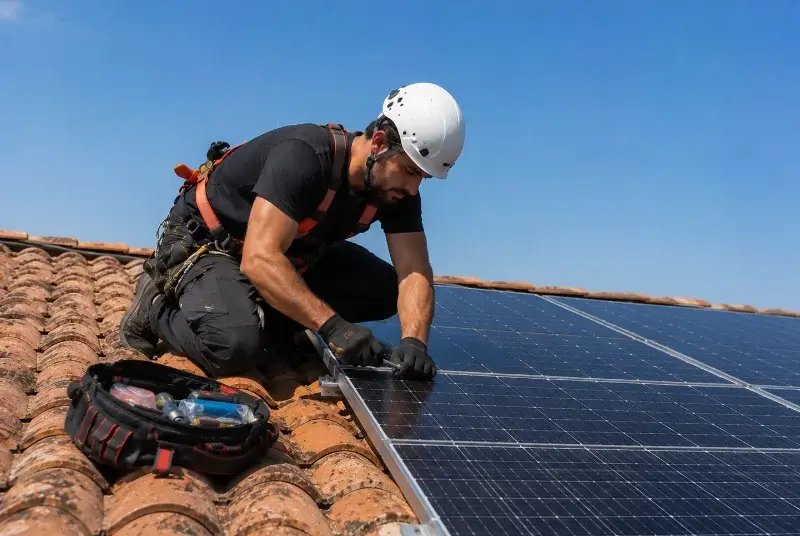 Maintenance et monitoring de panneaux solaires au Martinet